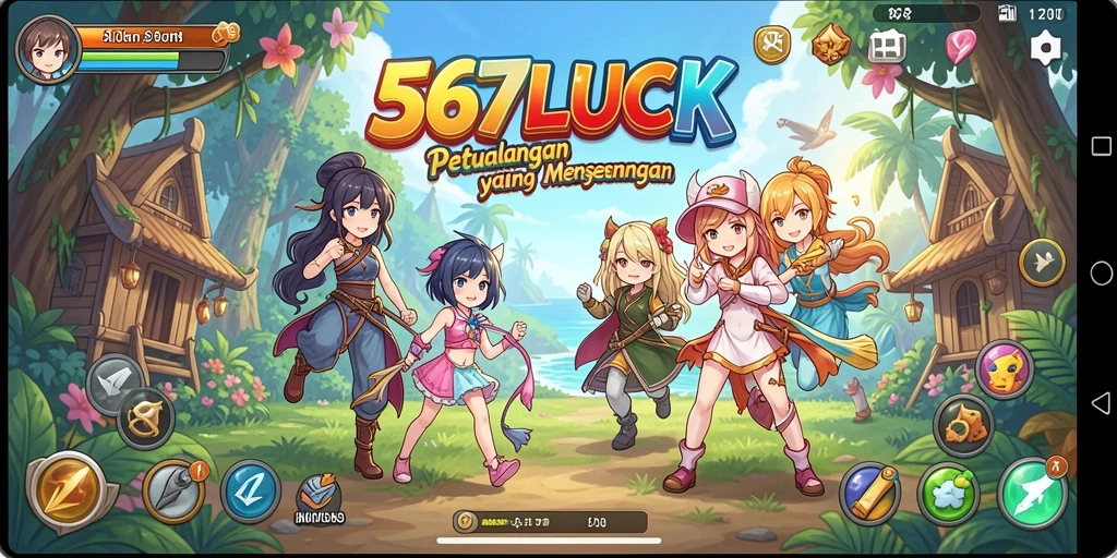 Screenshot utama 567LUCK menampilkan aksi seru dalam dunia Anime.