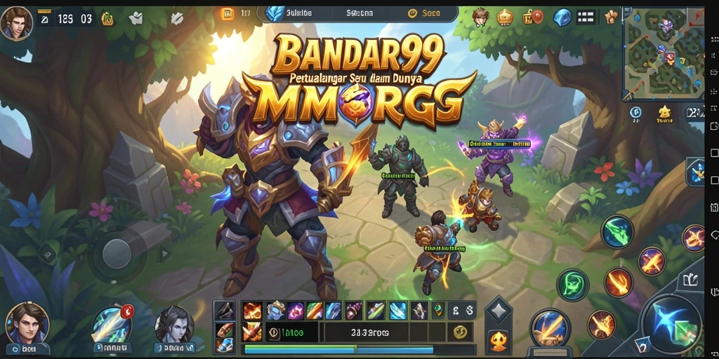 Tampilan menarik dari gameplay BANDAR99 di dunia MMORPG.