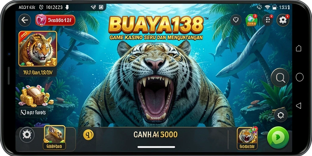 Tampilan menarik permainan Kasino dalam BUAYA138.