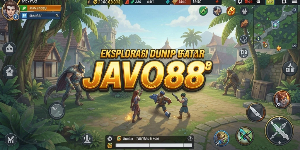 Screenshot utama JAVO88 menampilkan momen gameplay Open World yang seru.