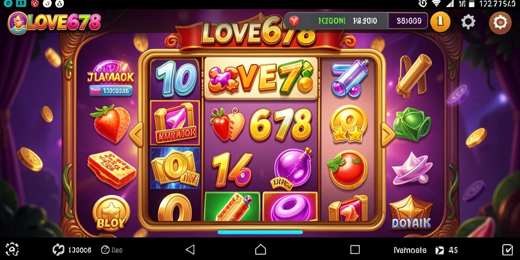 Screenshot utama LOVE678 menampilkan gameplay Slot yang menarik dan mengasyikkan.