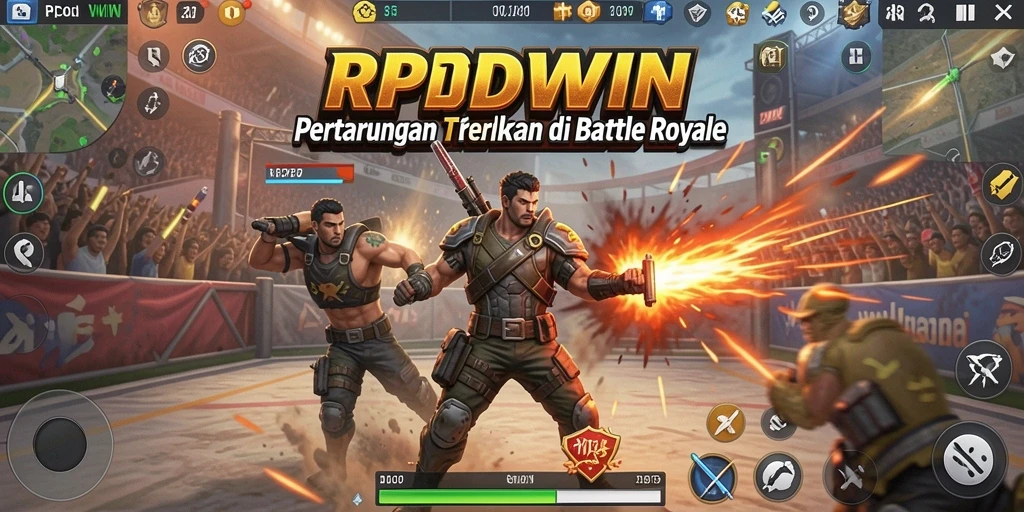 Gameplay menarik RPIDWIN dalam pertarungan Battle Royale.