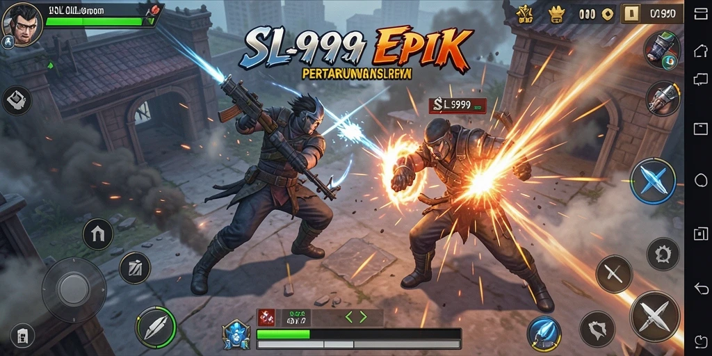Tampilan aksi seru dari gameplay SL999 yang mendebarkan.