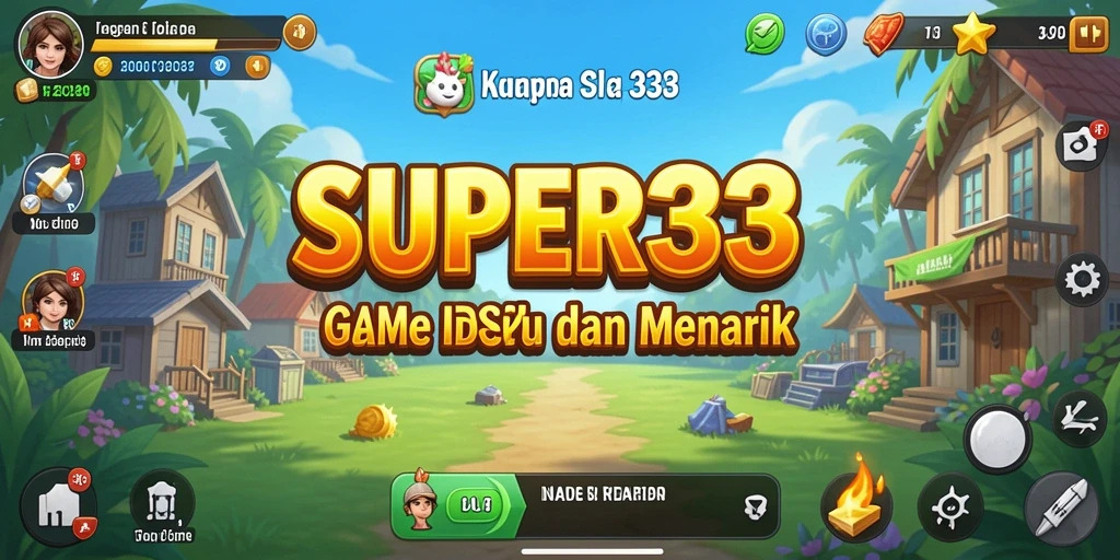 Screenshot gameplay SUPER33 menampilkan aksi menarik dalam membangun kerajaan Idle.